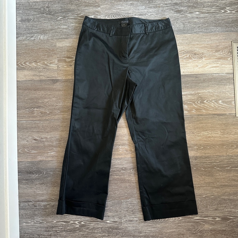 Limited black crop pants